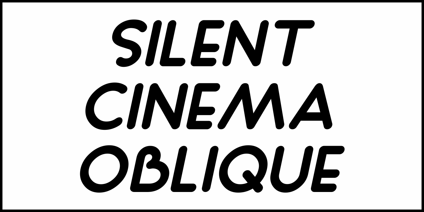 Silent Cinema Font Poster #4