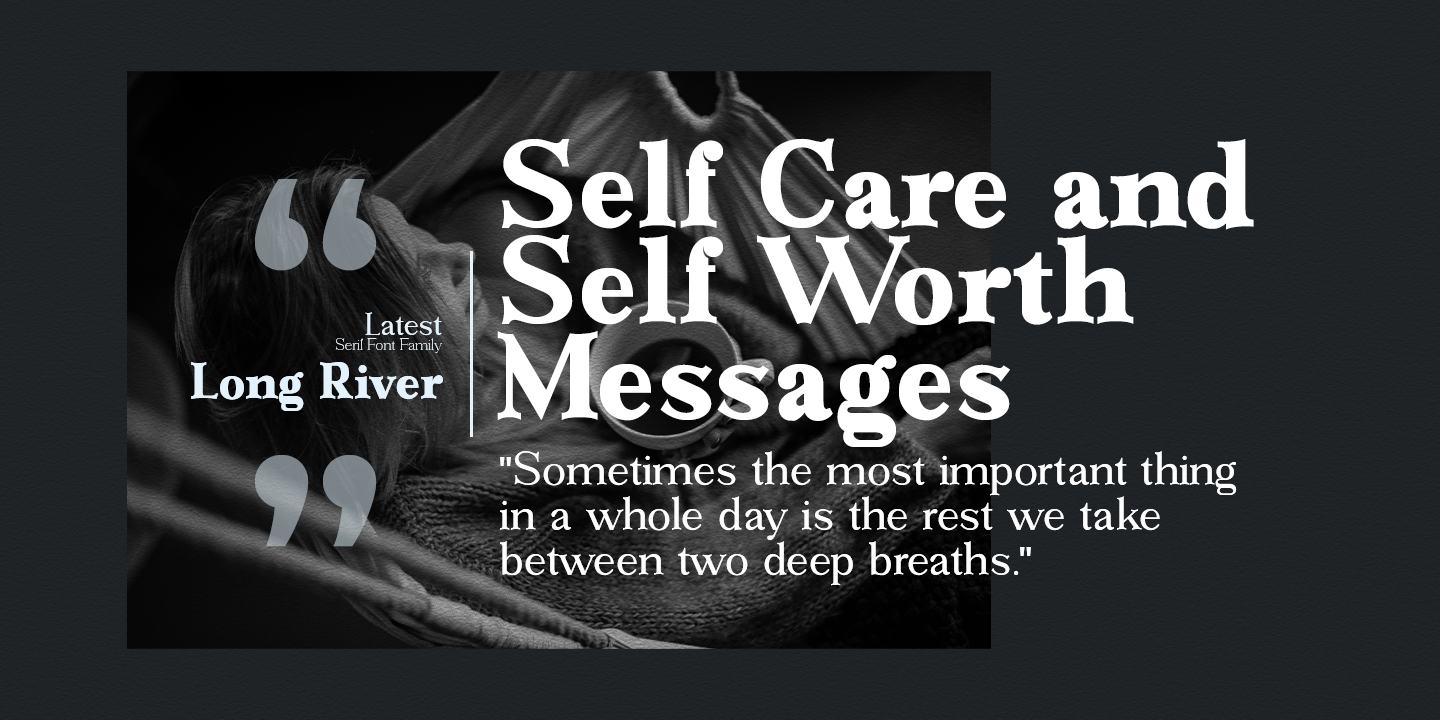 Long River Font Poster #2