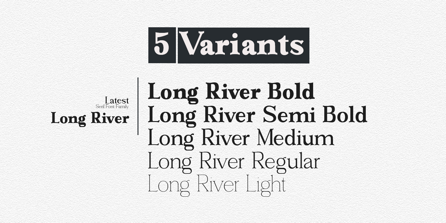 Long River Font Poster #3