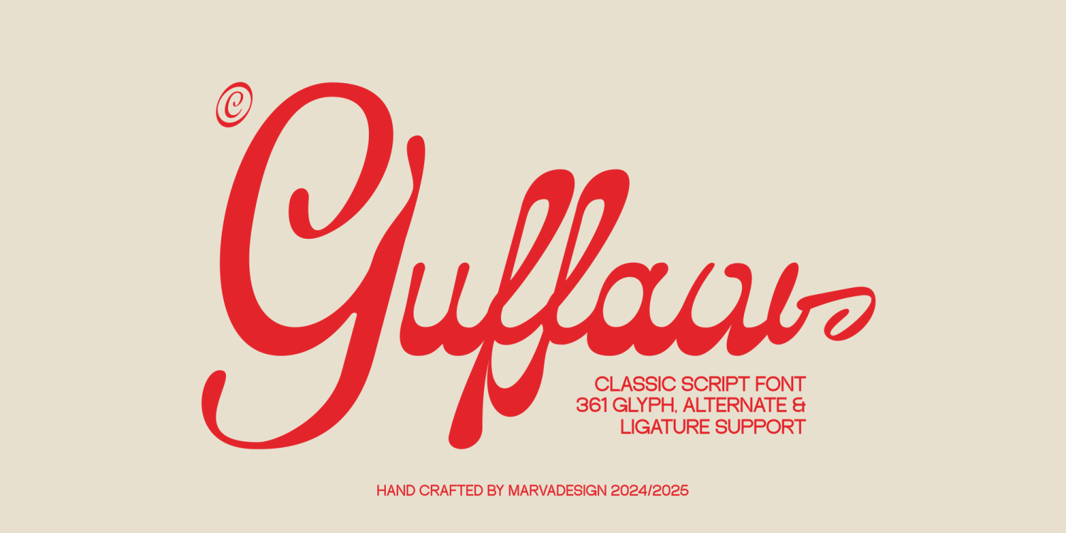Guffaw Regular Font Poster #1
