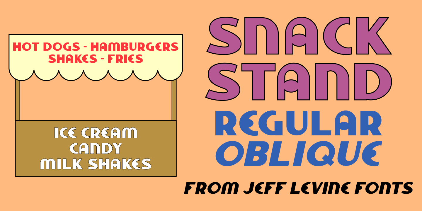 Snack Stand Font Family Poster