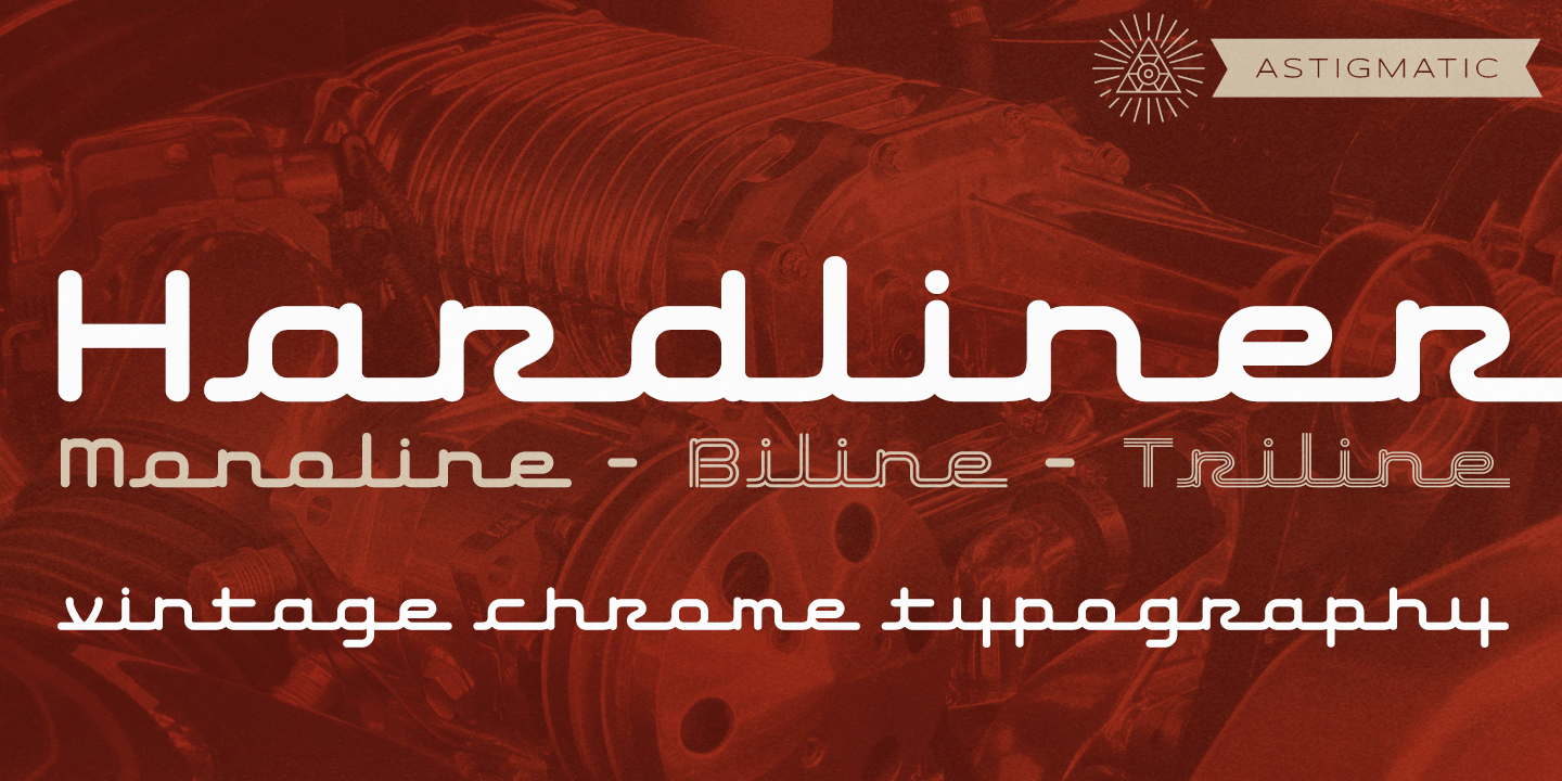 Hardliner AOE Font Poster #1