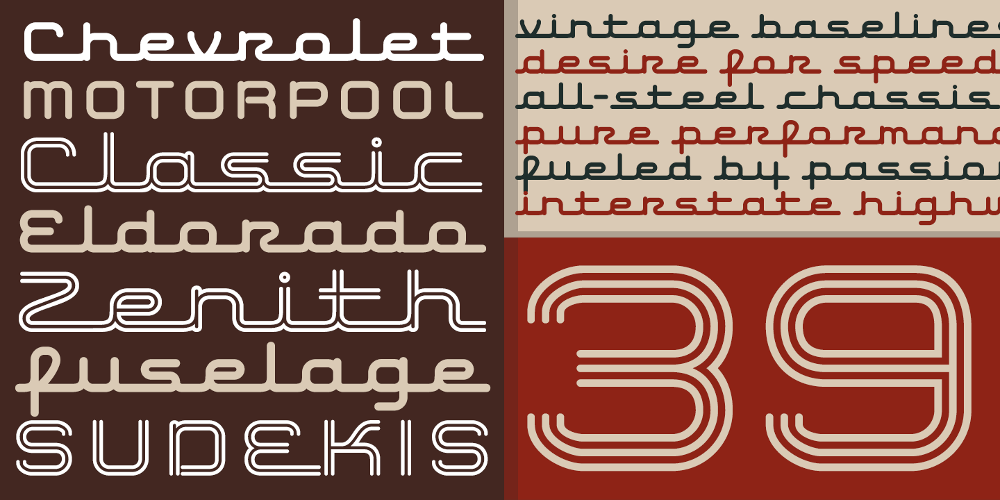 Hardliner AOE Font Poster #1