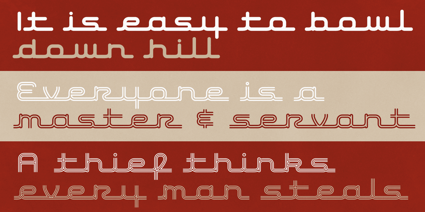 Hardliner AOE Font Poster #1