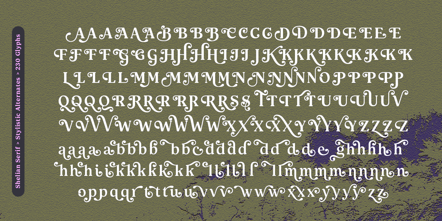 Shelian Font Poster #1
