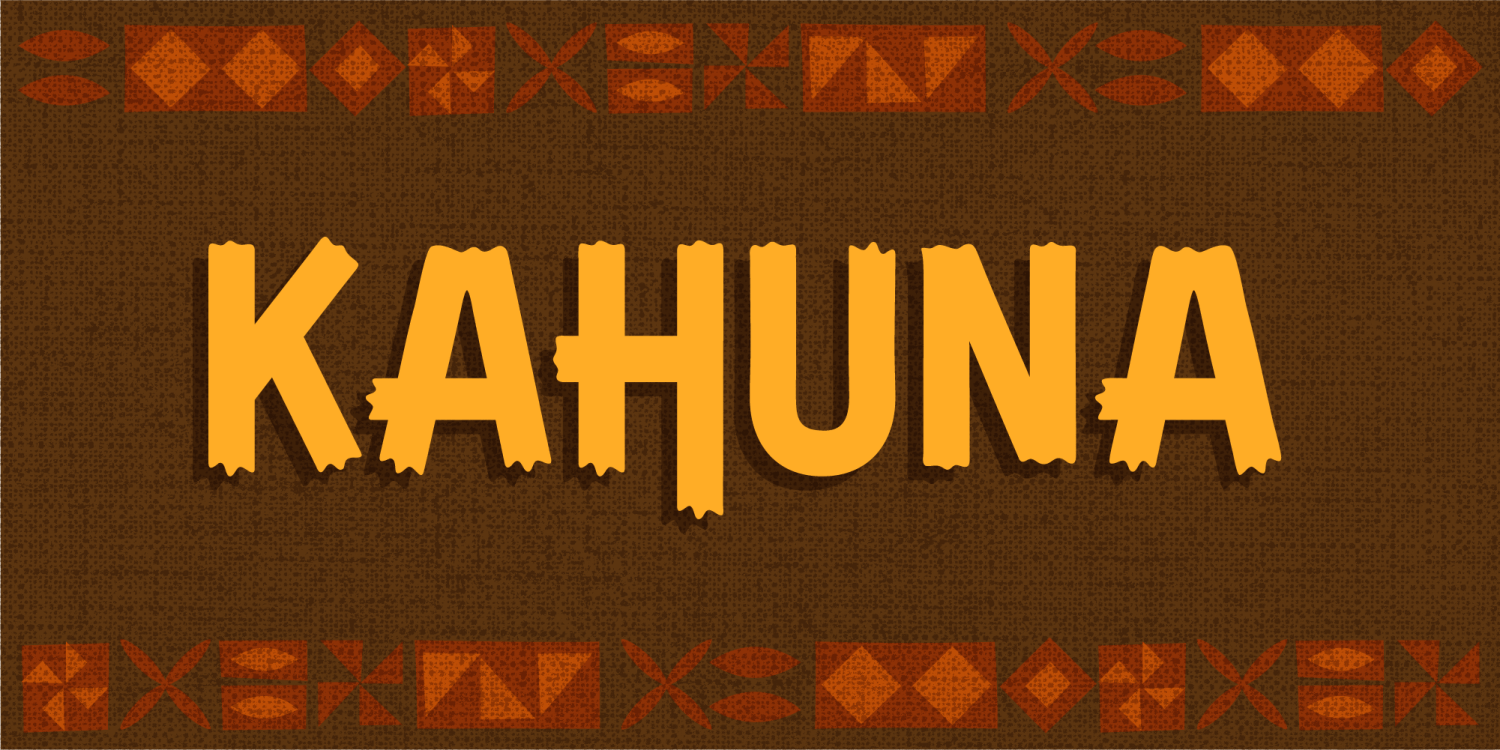 Kahuna Font Poster #1