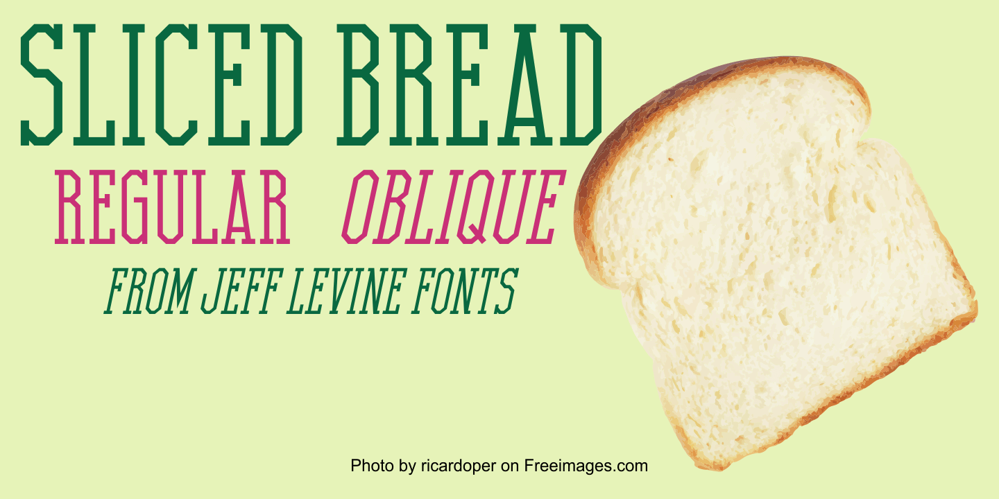 Sliced Bread Font Poster #1