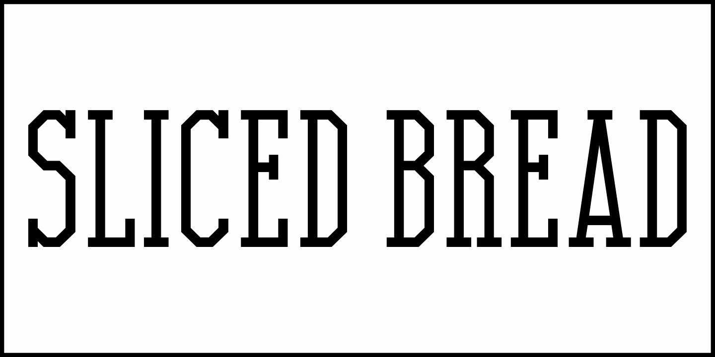 Sliced Bread Font Poster #2