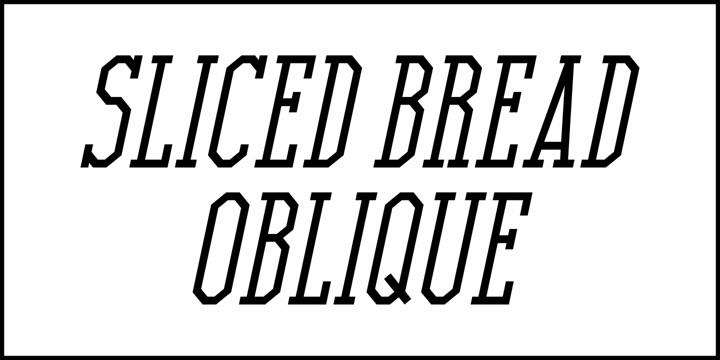 Sliced Bread Font Poster #4