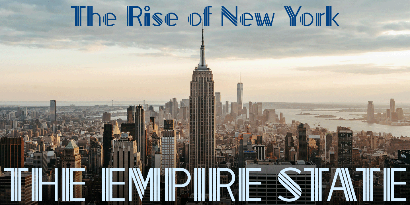 Empire Diner Font Poster #1