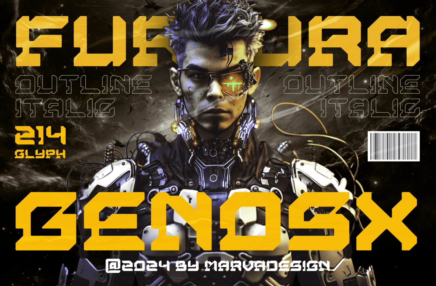 Genosx Font Poster
