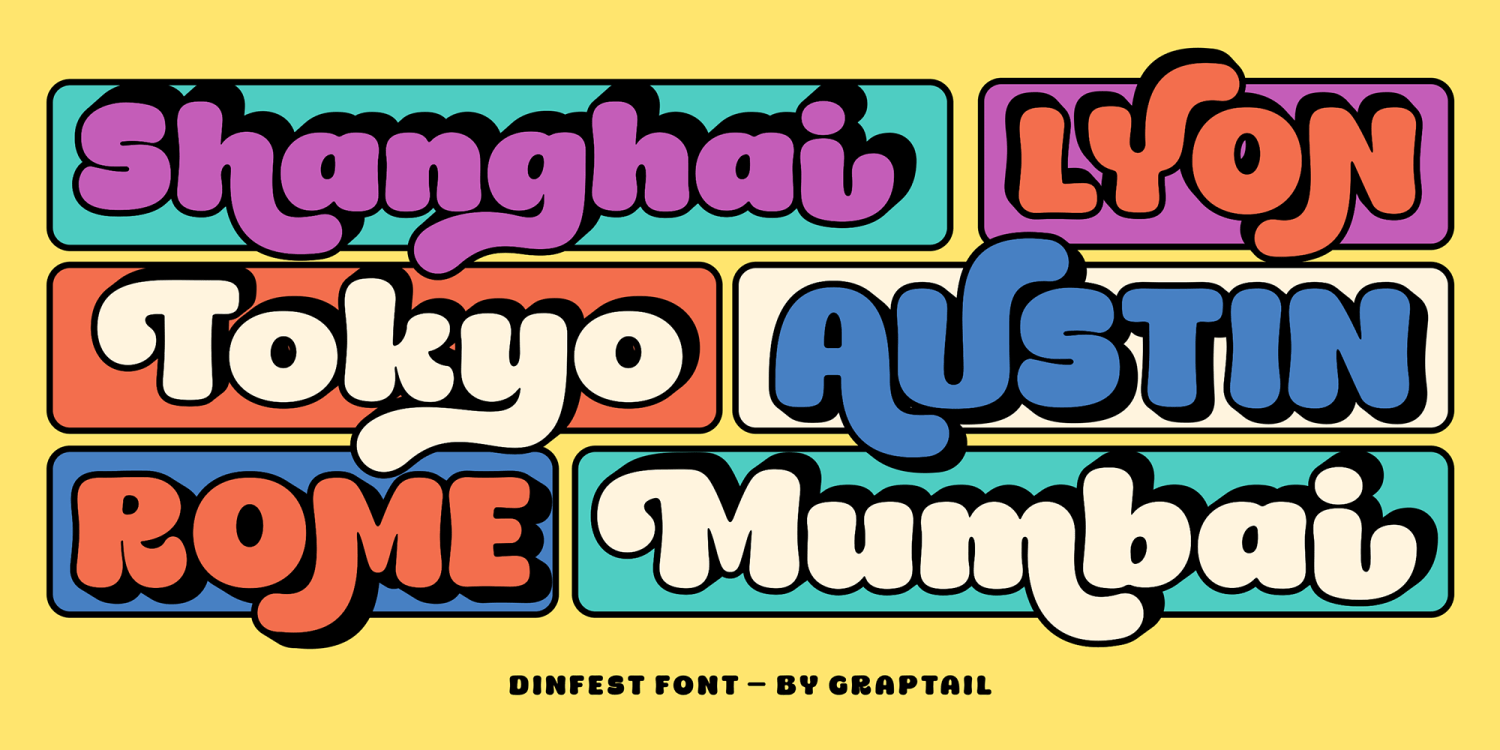 Dinfest Bold Font Poster #1