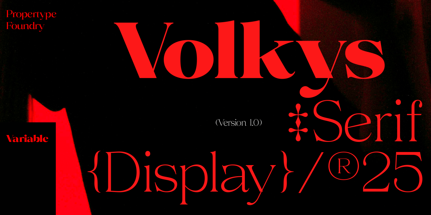 Volkys Serif Poster