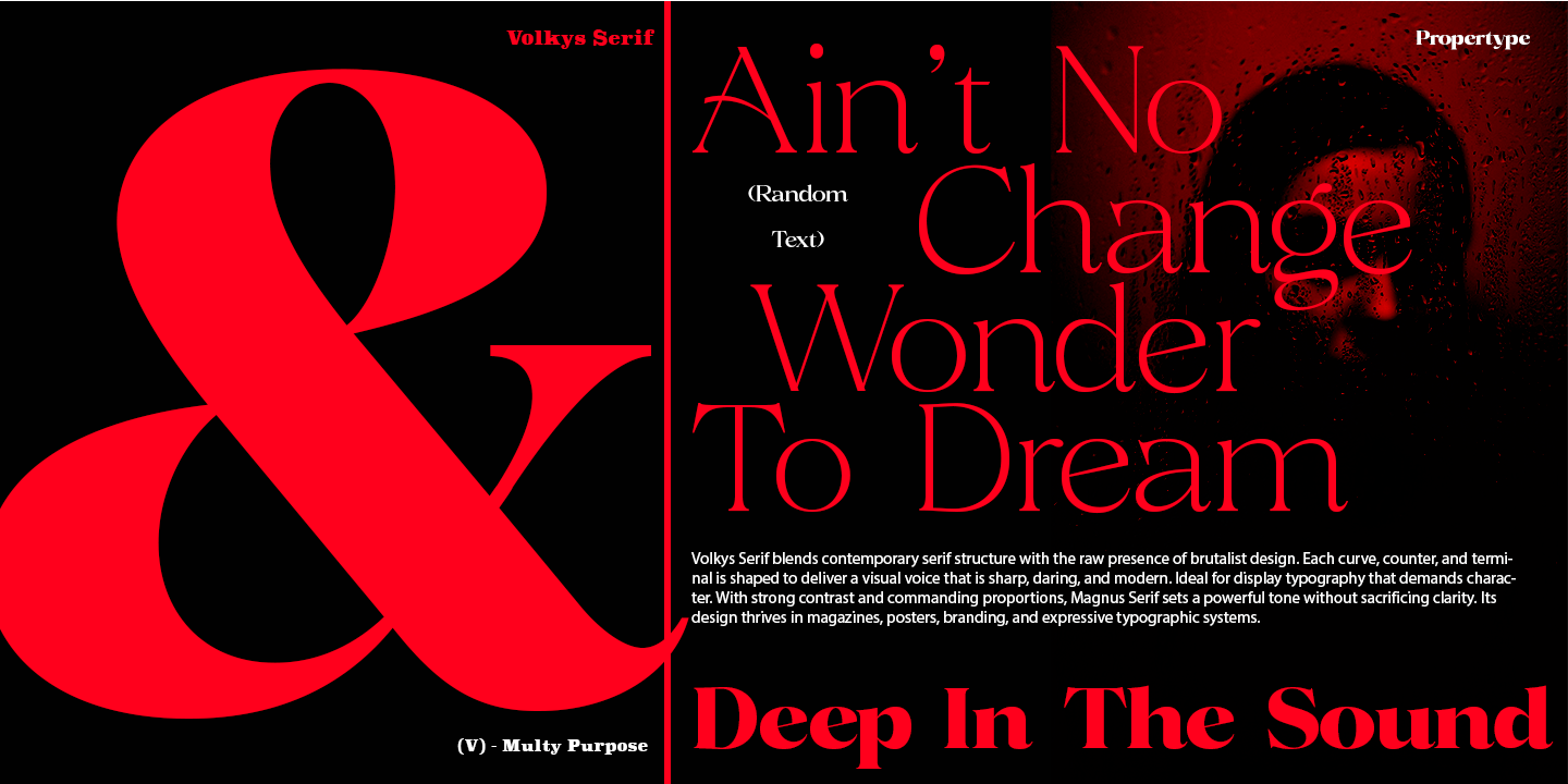 Volkys Serif Font Family Poster