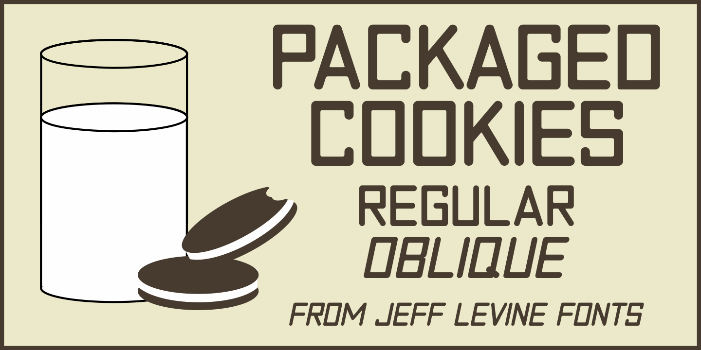 Packaged Cookies Font Family Poster