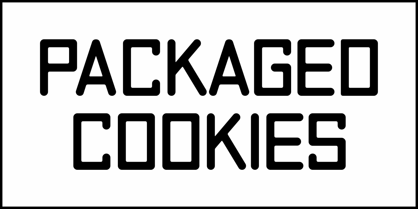 Packaged Cookies Font Poster #1