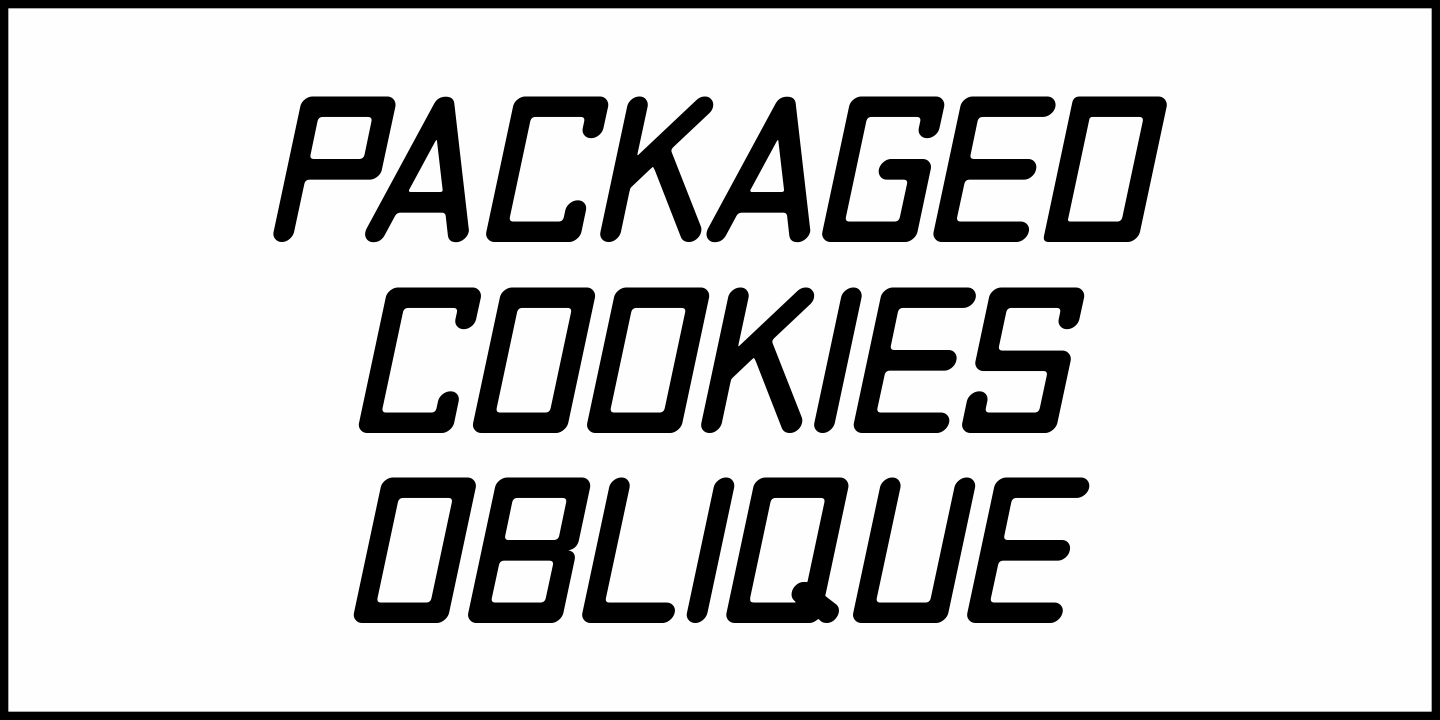 Packaged Cookies Font Poster #1