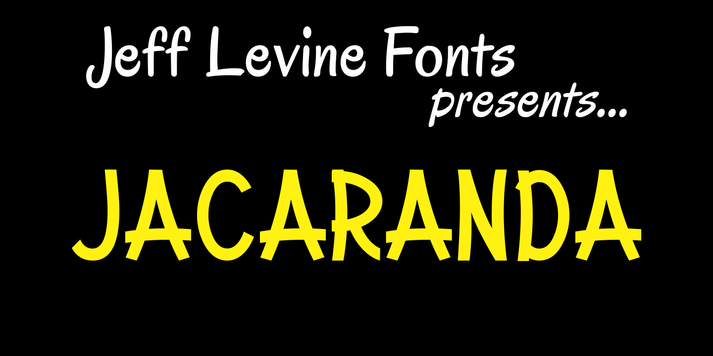 Jacaranda Font Poster #1