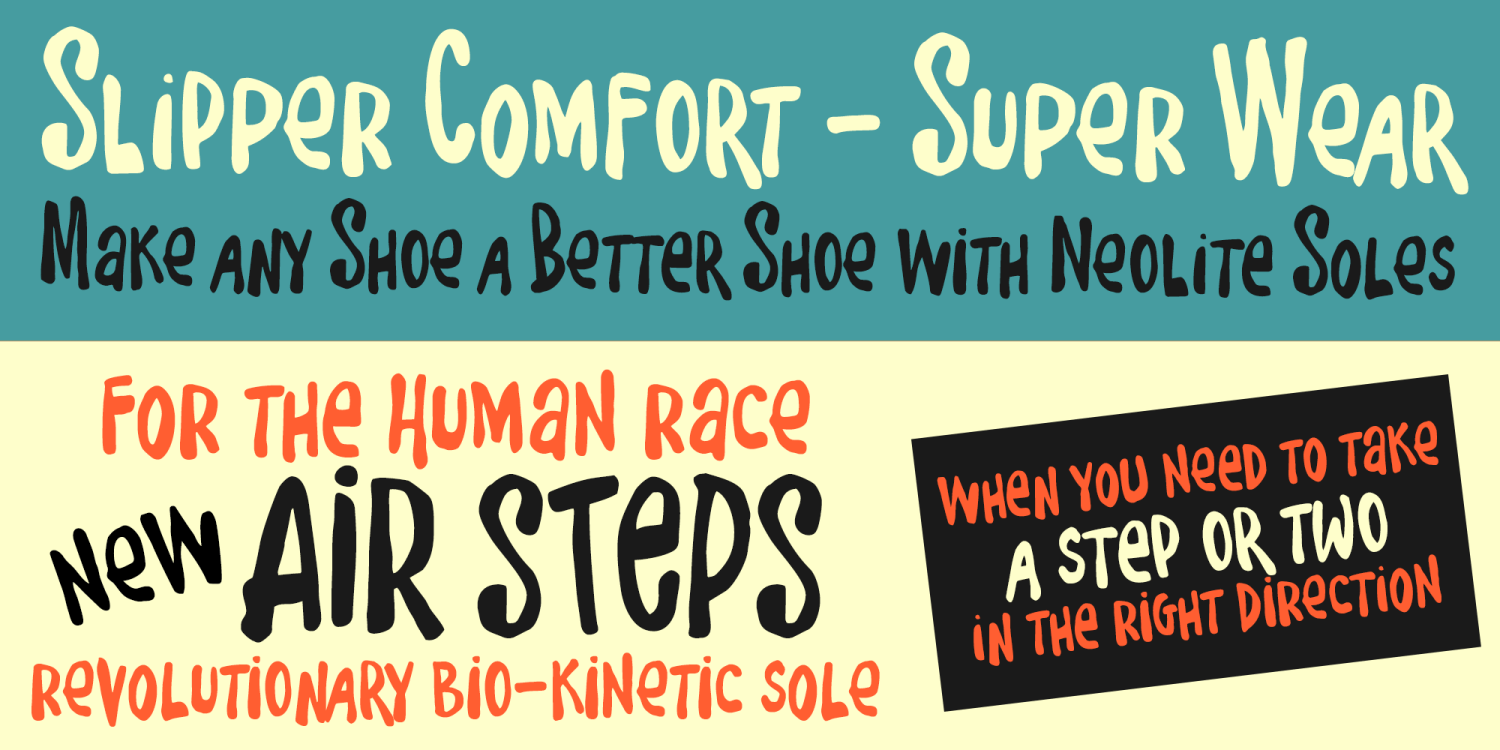 Two Left Feet Font Poster #1