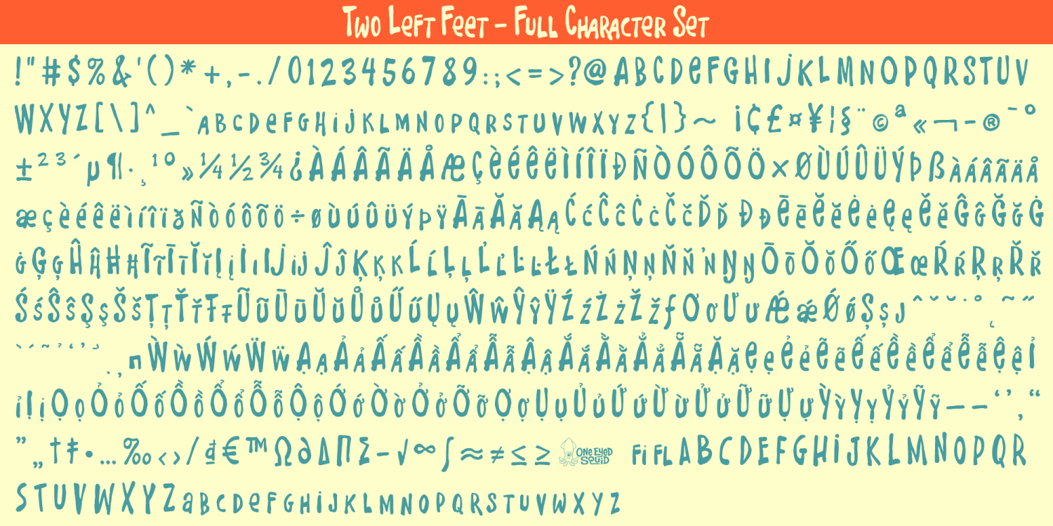 Two Left Feet Font Poster #1