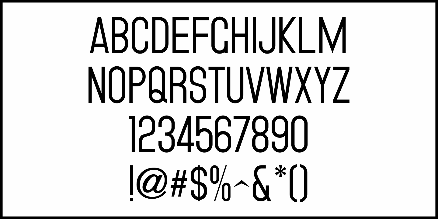 Facility Signage Font Poster #3