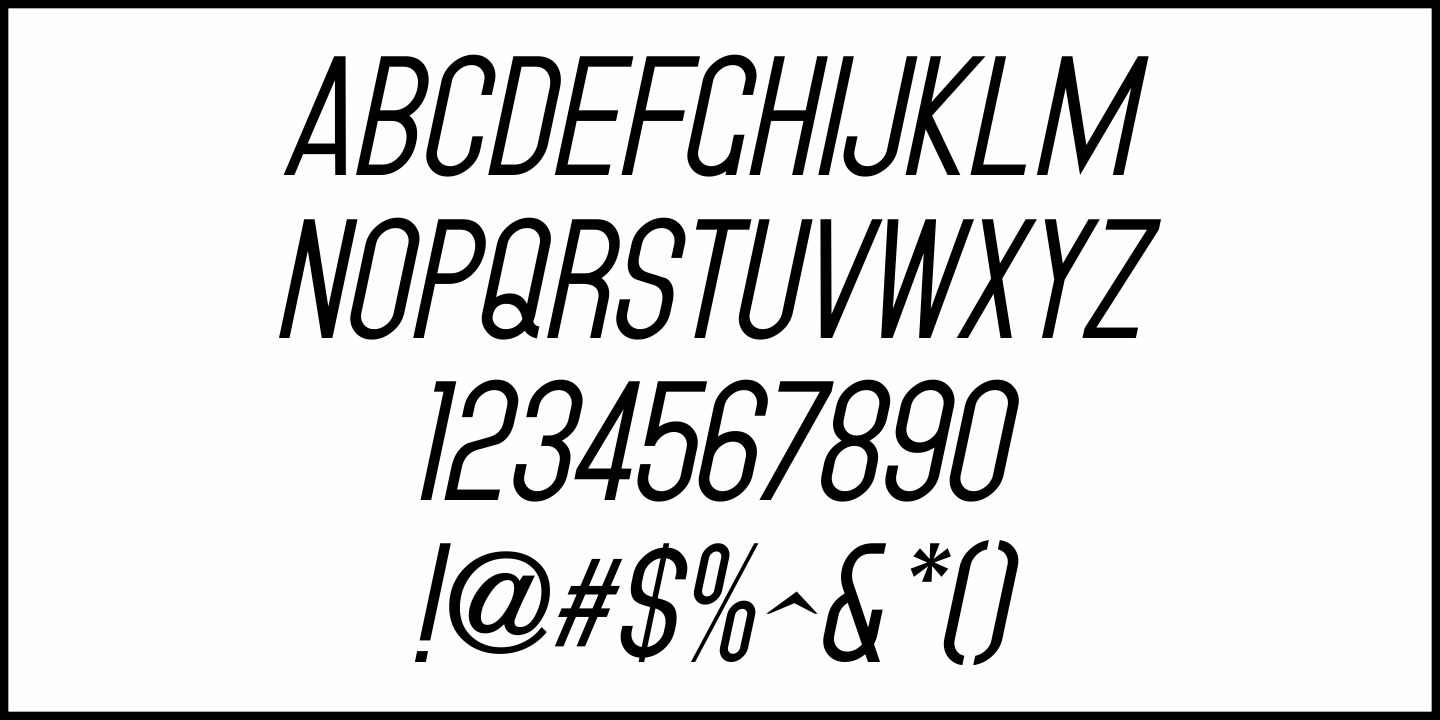 Facility Signage Font Poster #5