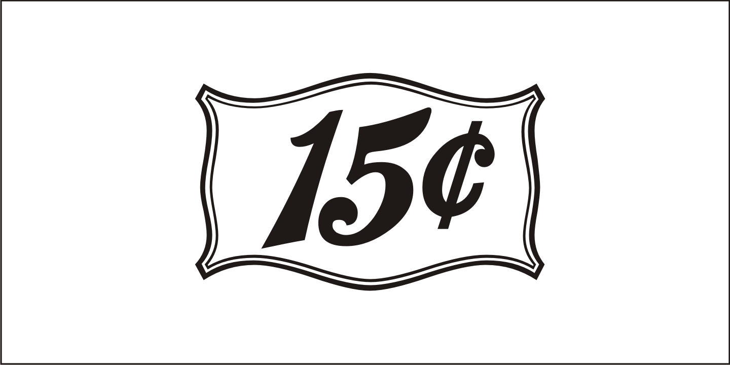 Antique Price Tags Font Poster #1
