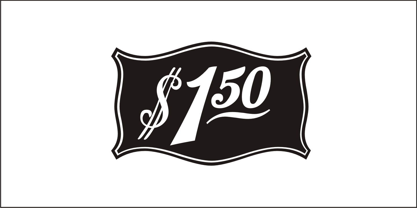 Antique Price Tags Font Poster #1