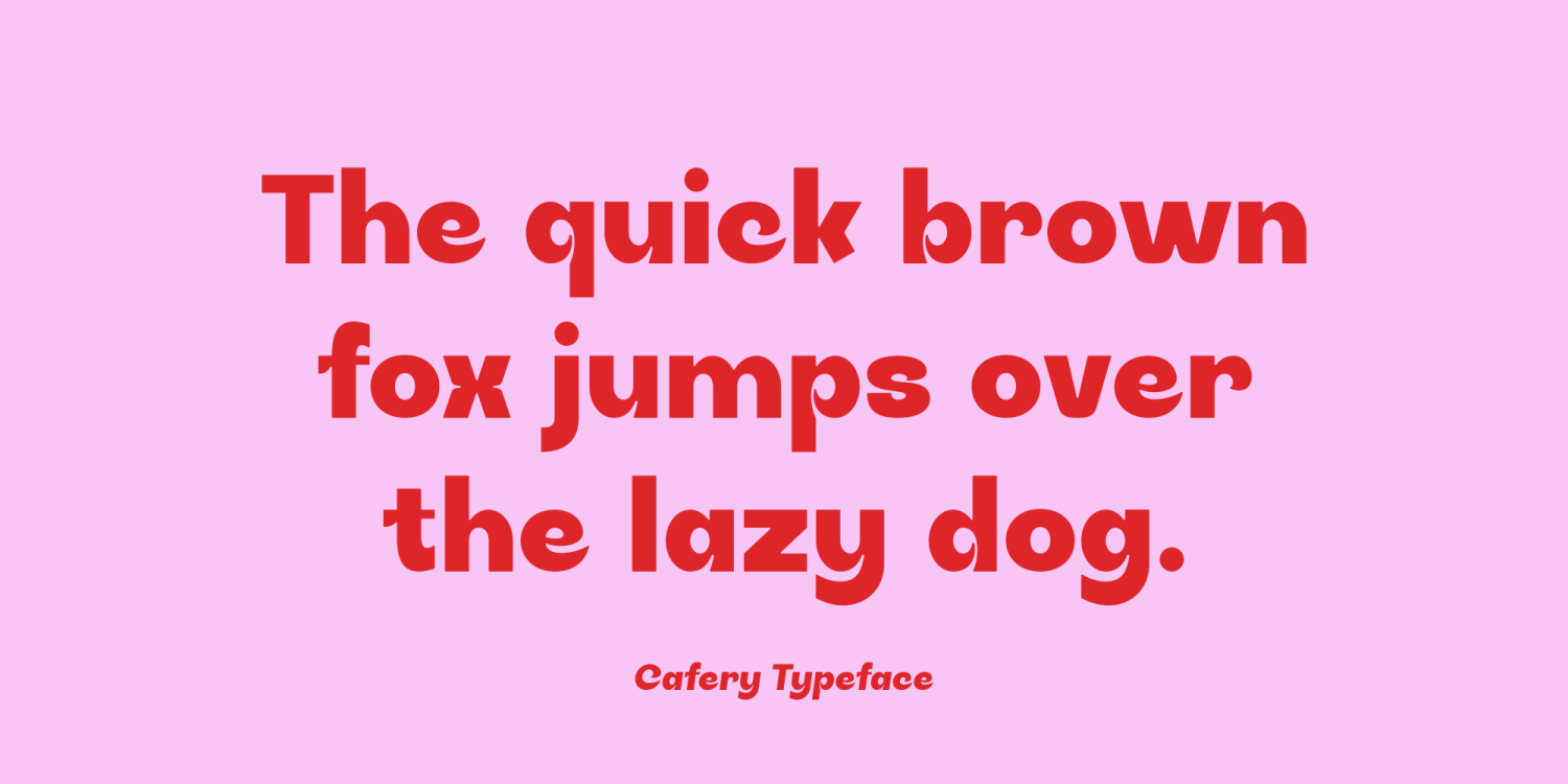 Cafery Font Poster #1