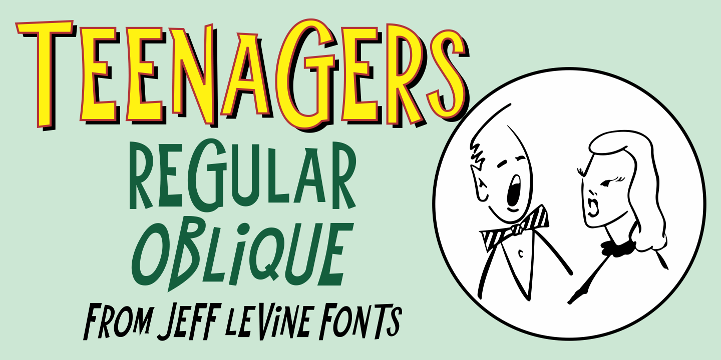 Teenagers Font Family Poster
