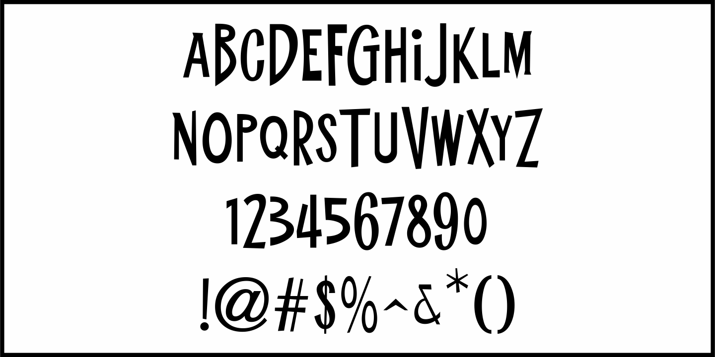 Teenagers Font Poster #1