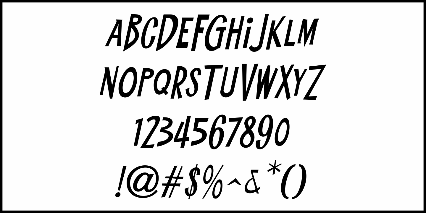 Teenagers Font Poster #1