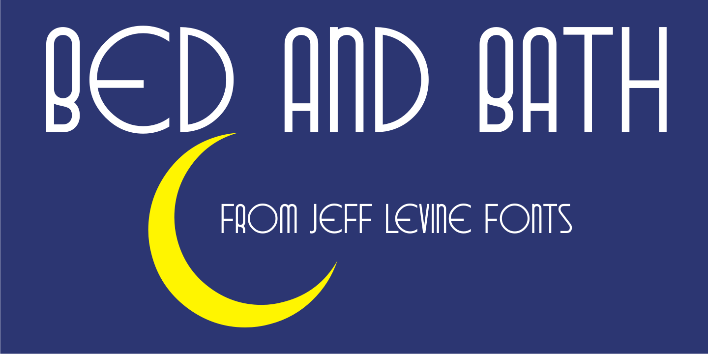 Bed and Bath Font Poster #1