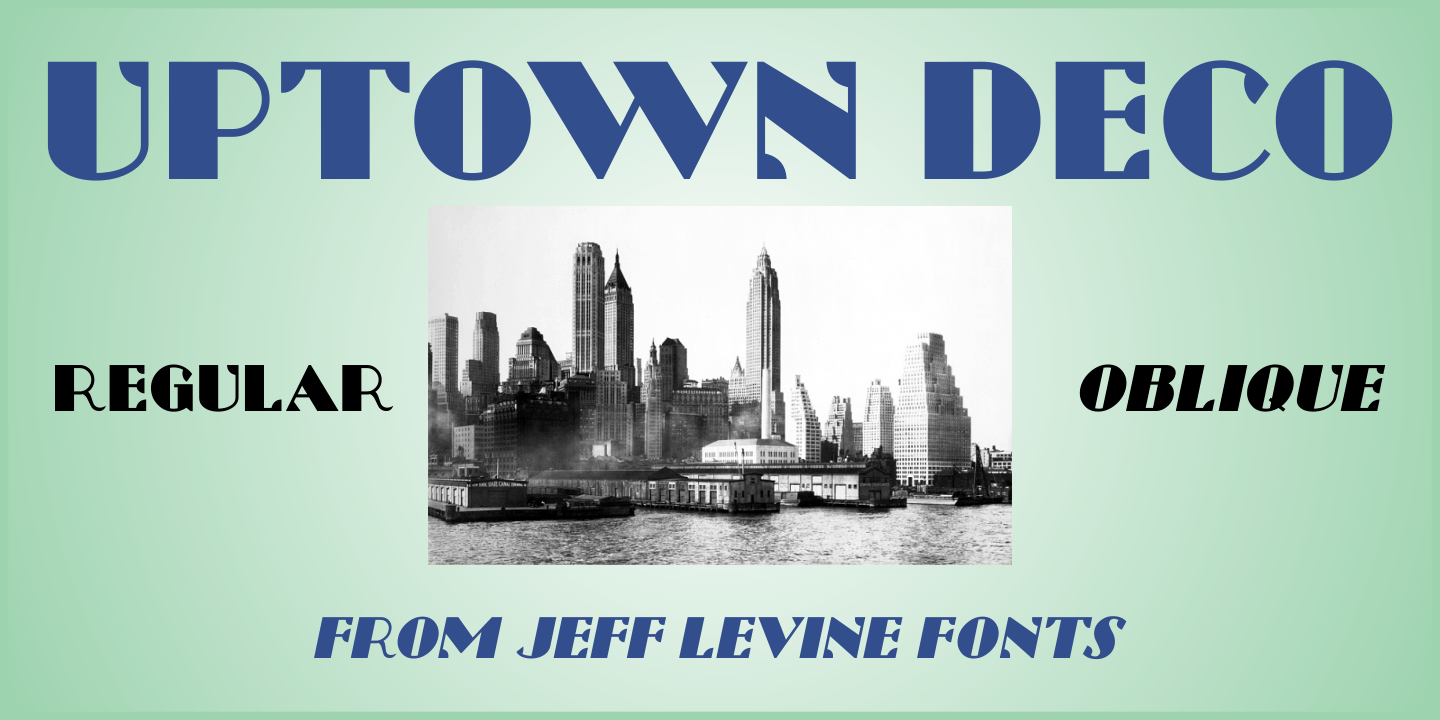 Uptown Deco Font Poster #1