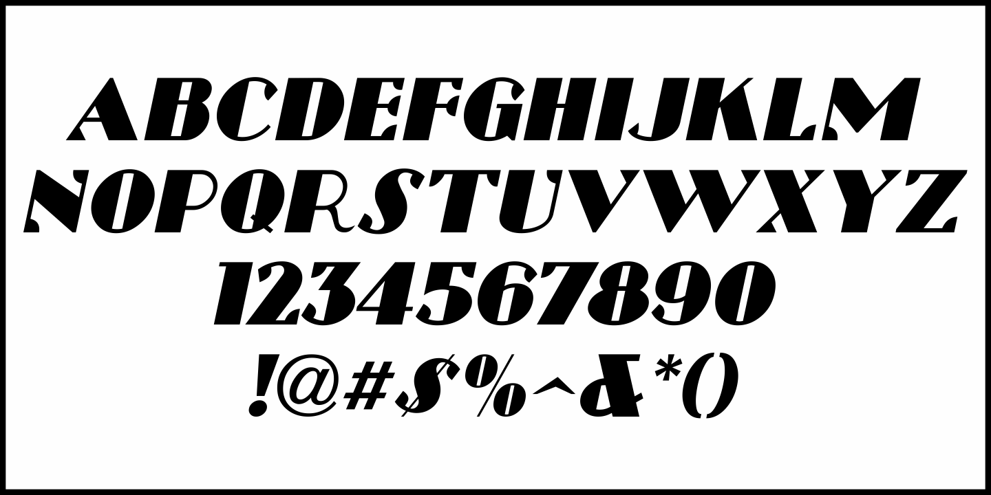 Uptown Deco Font Poster #1