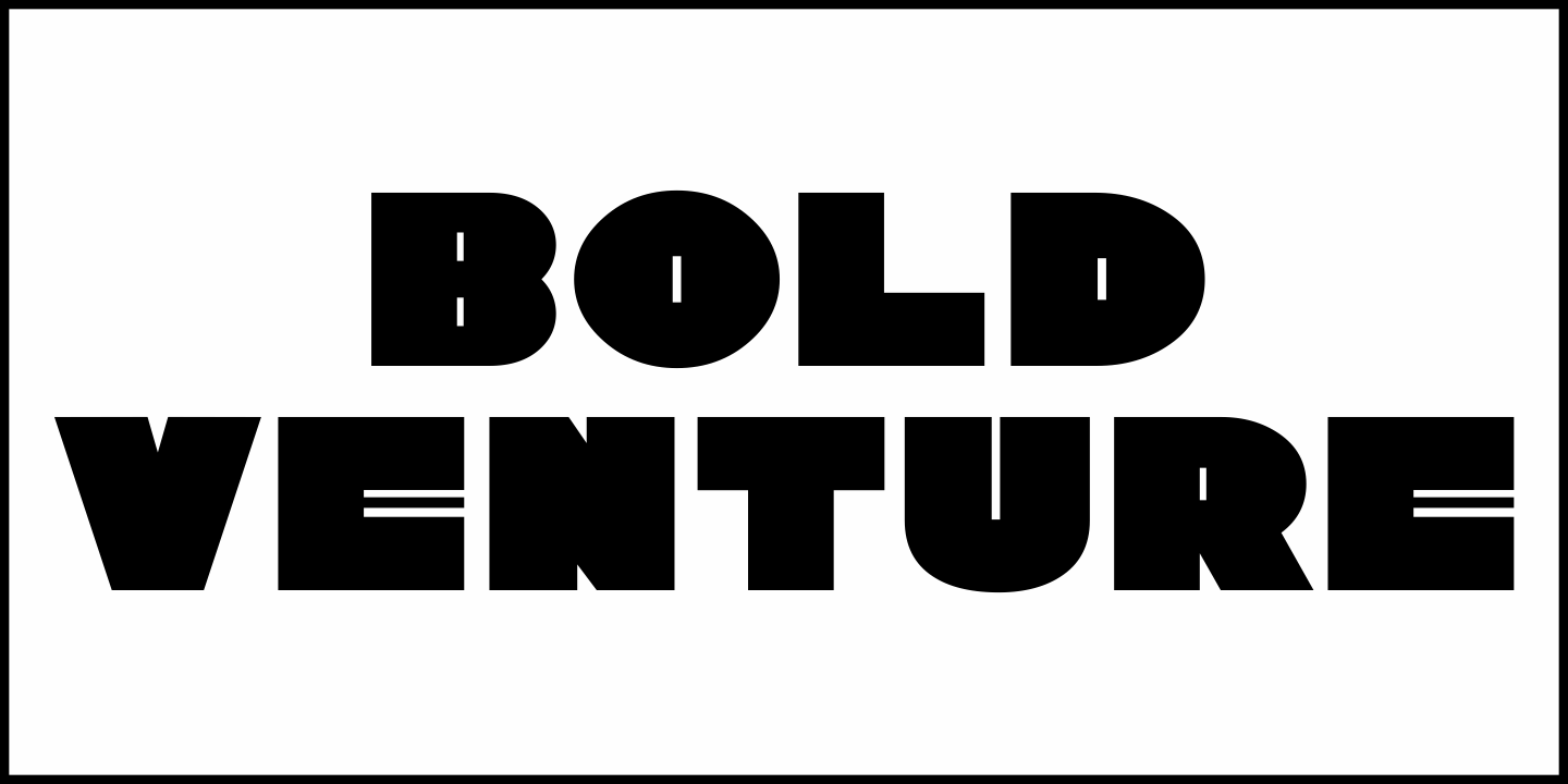 Bold Venture Font Poster #1