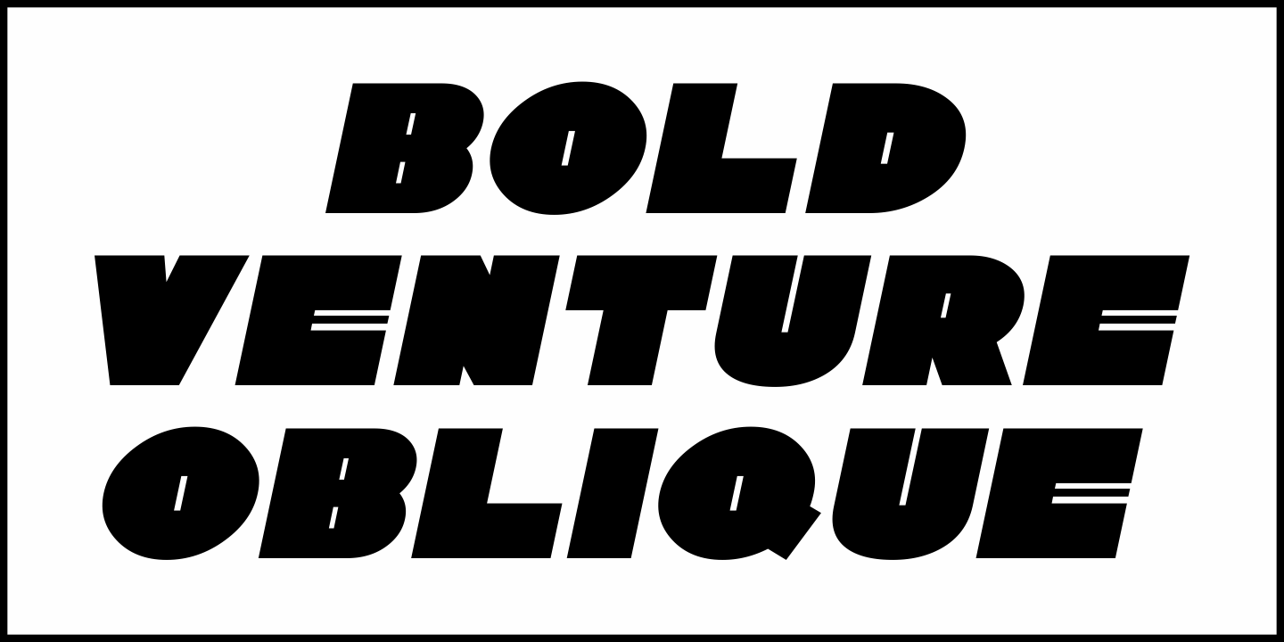 Bold Venture Font Poster #1