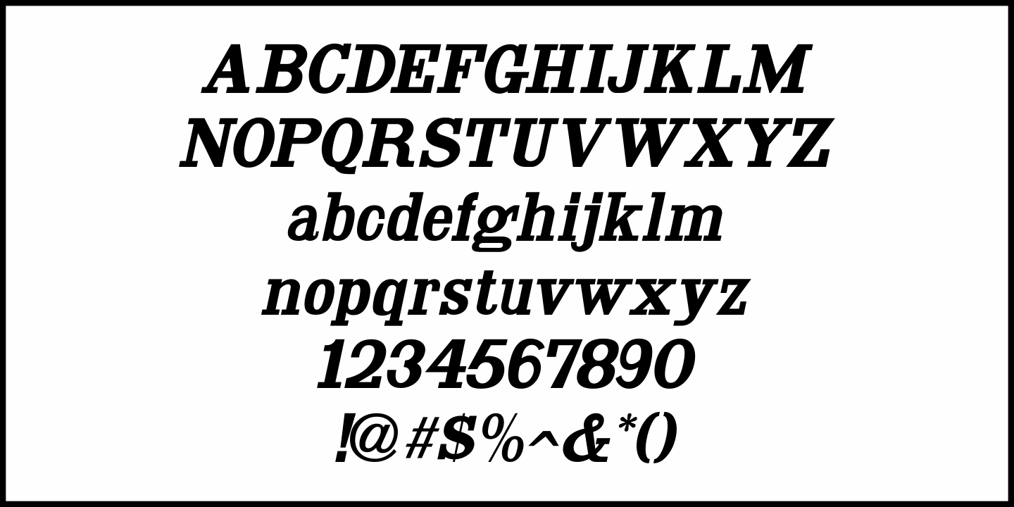 Slabserif Grotesk Font Poster #5