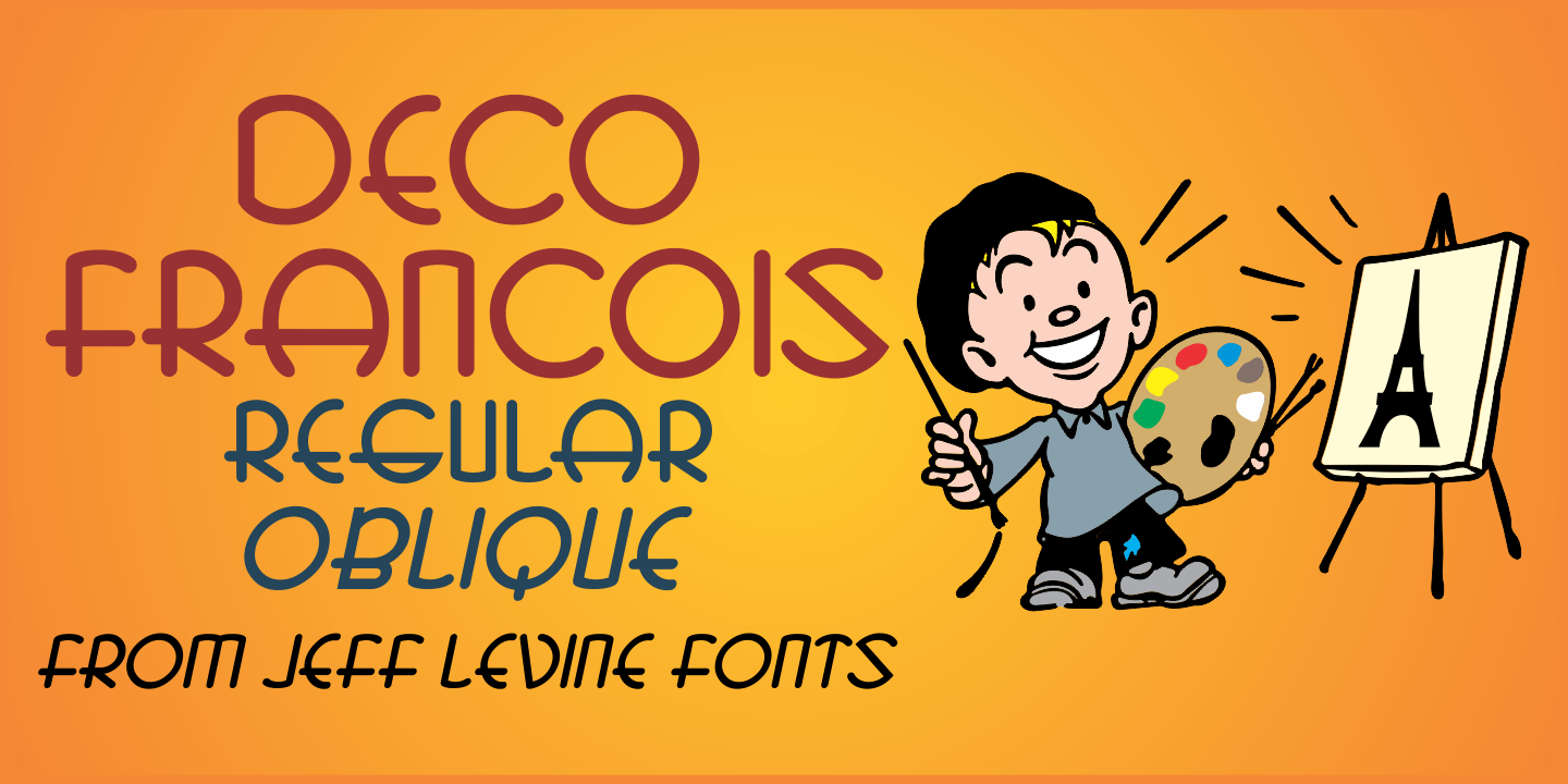 Deco Francois Font Family Poster