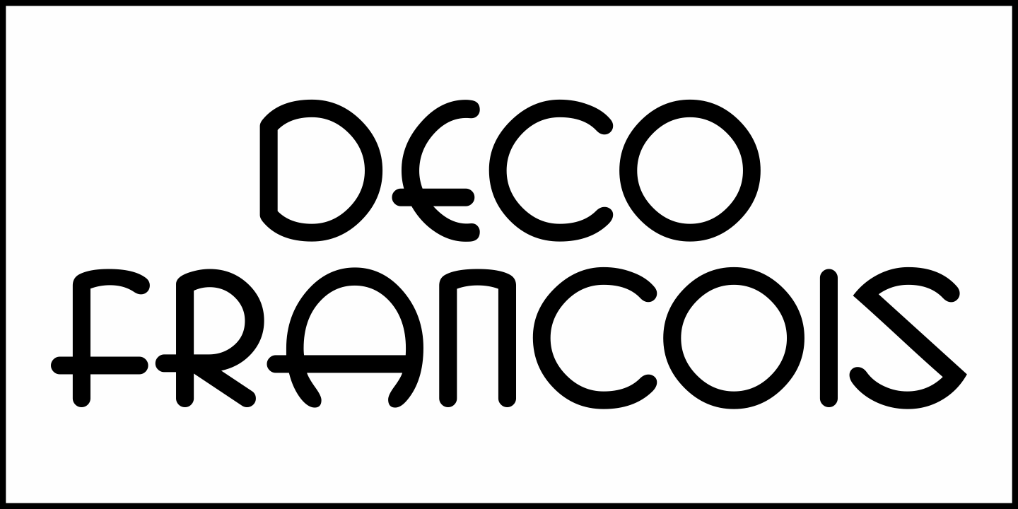 Deco Francois Font Poster #2