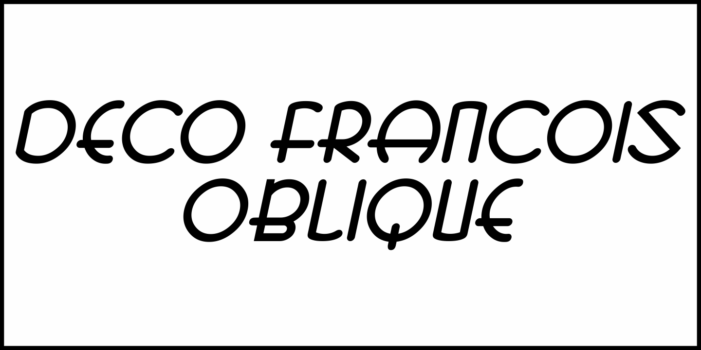 Deco Francois Font Poster #4