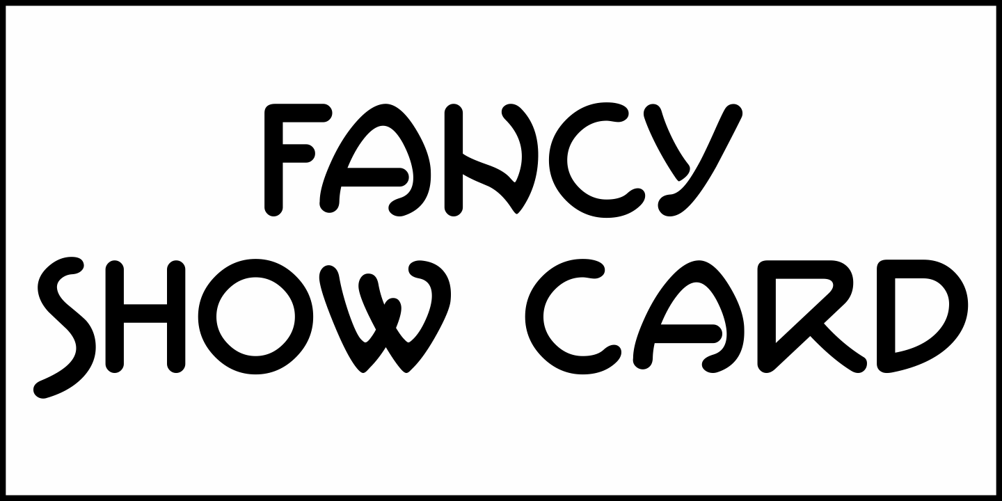 Fancy Show Card Font Poster #2