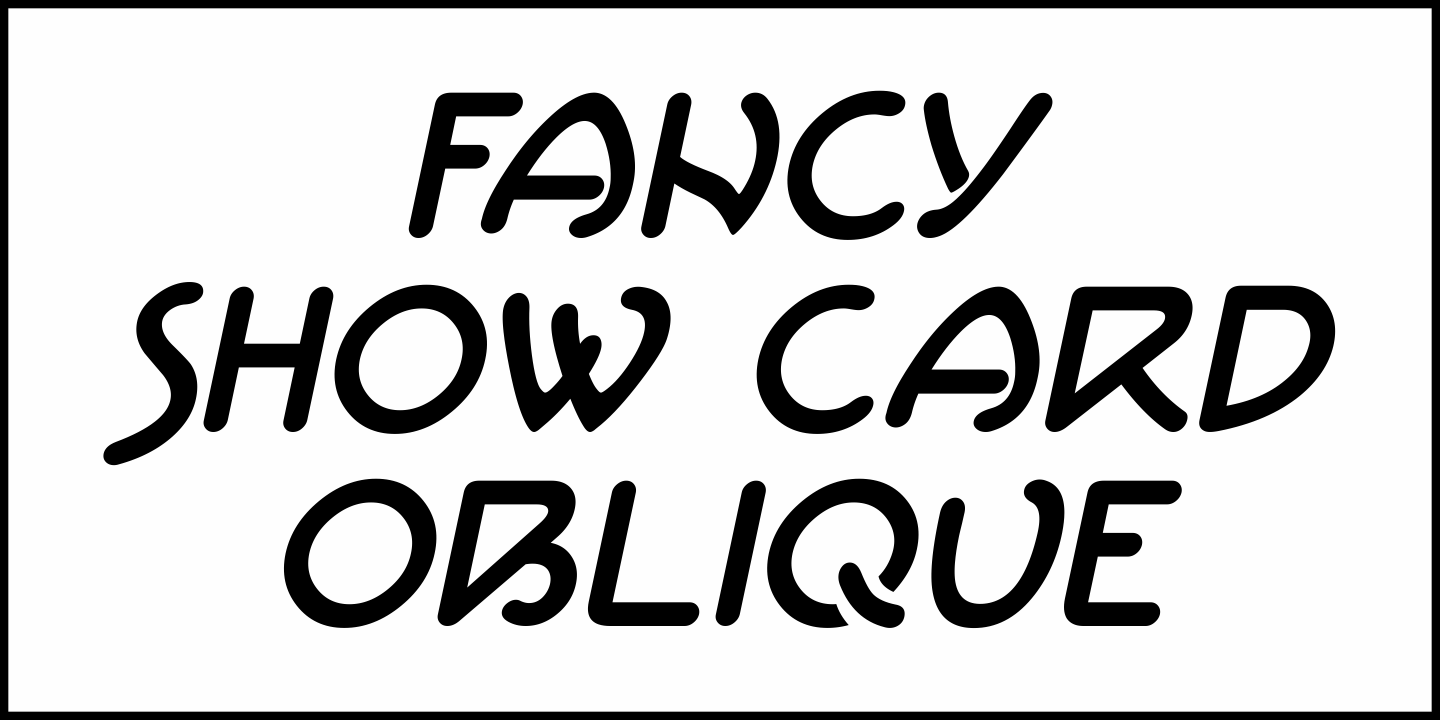 Fancy Show Card Font Poster #4