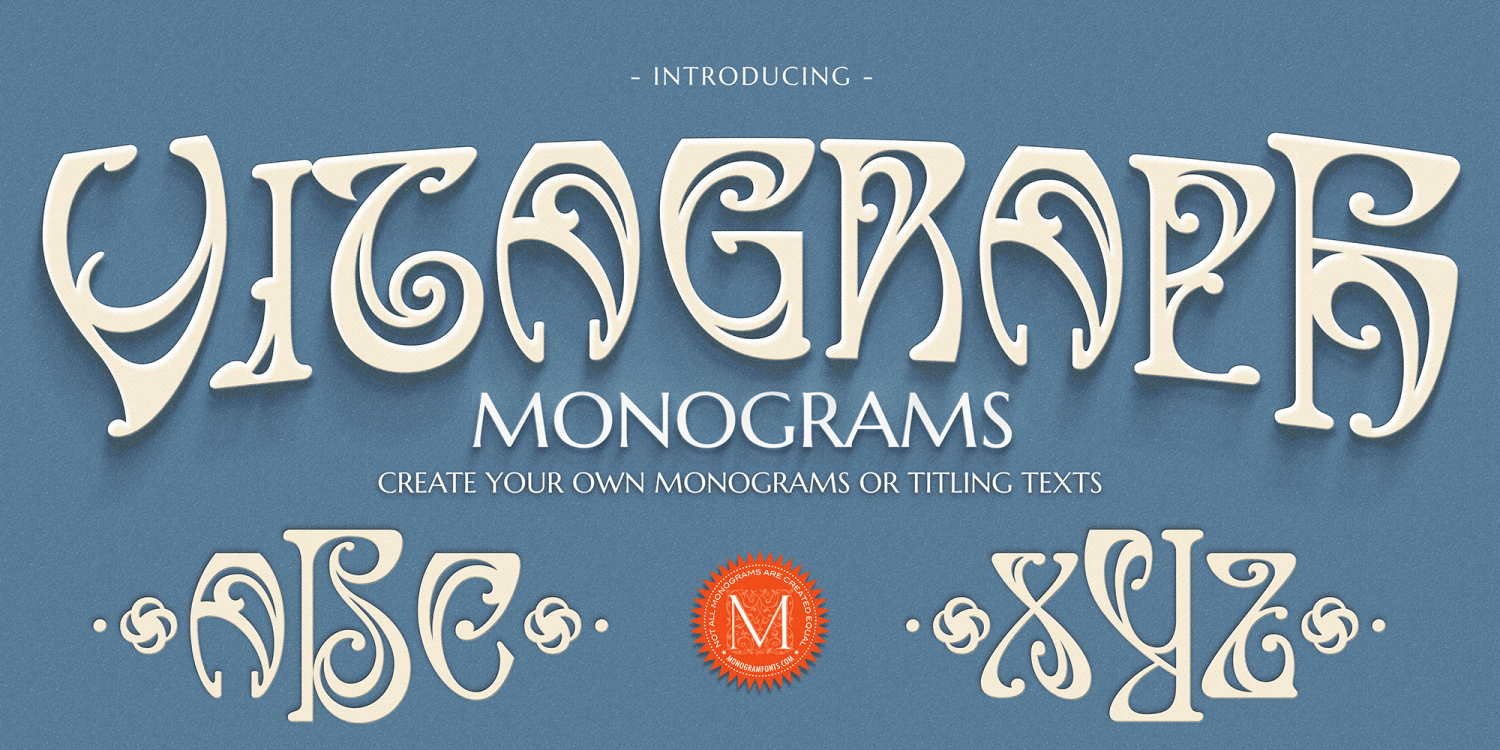 MFC Vitagraph Monogram Font Poster #1