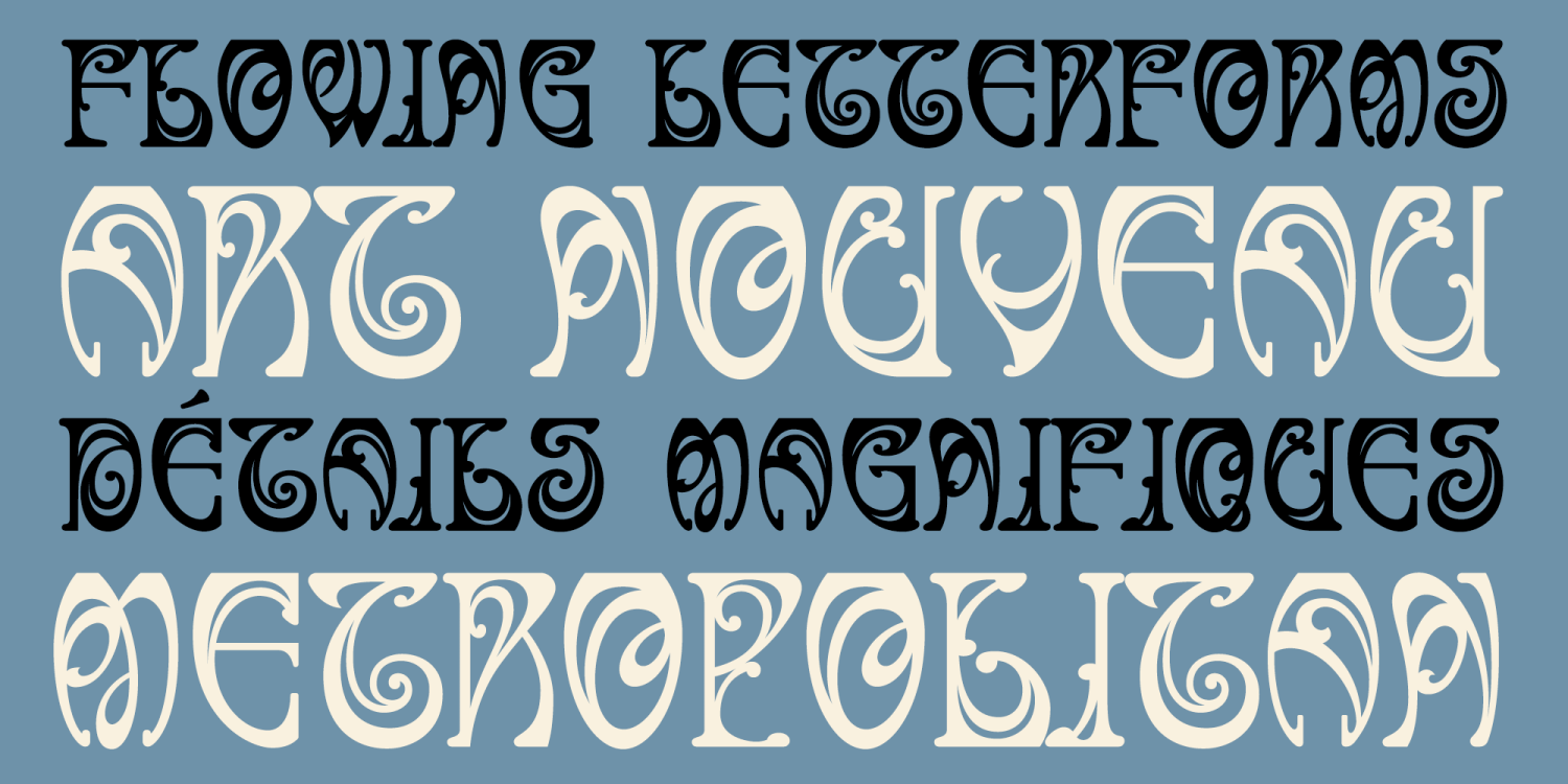 MFC Vitagraph Monogram Font Poster #1