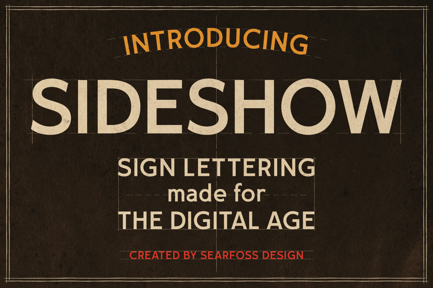 Sideshow Font Poster #1