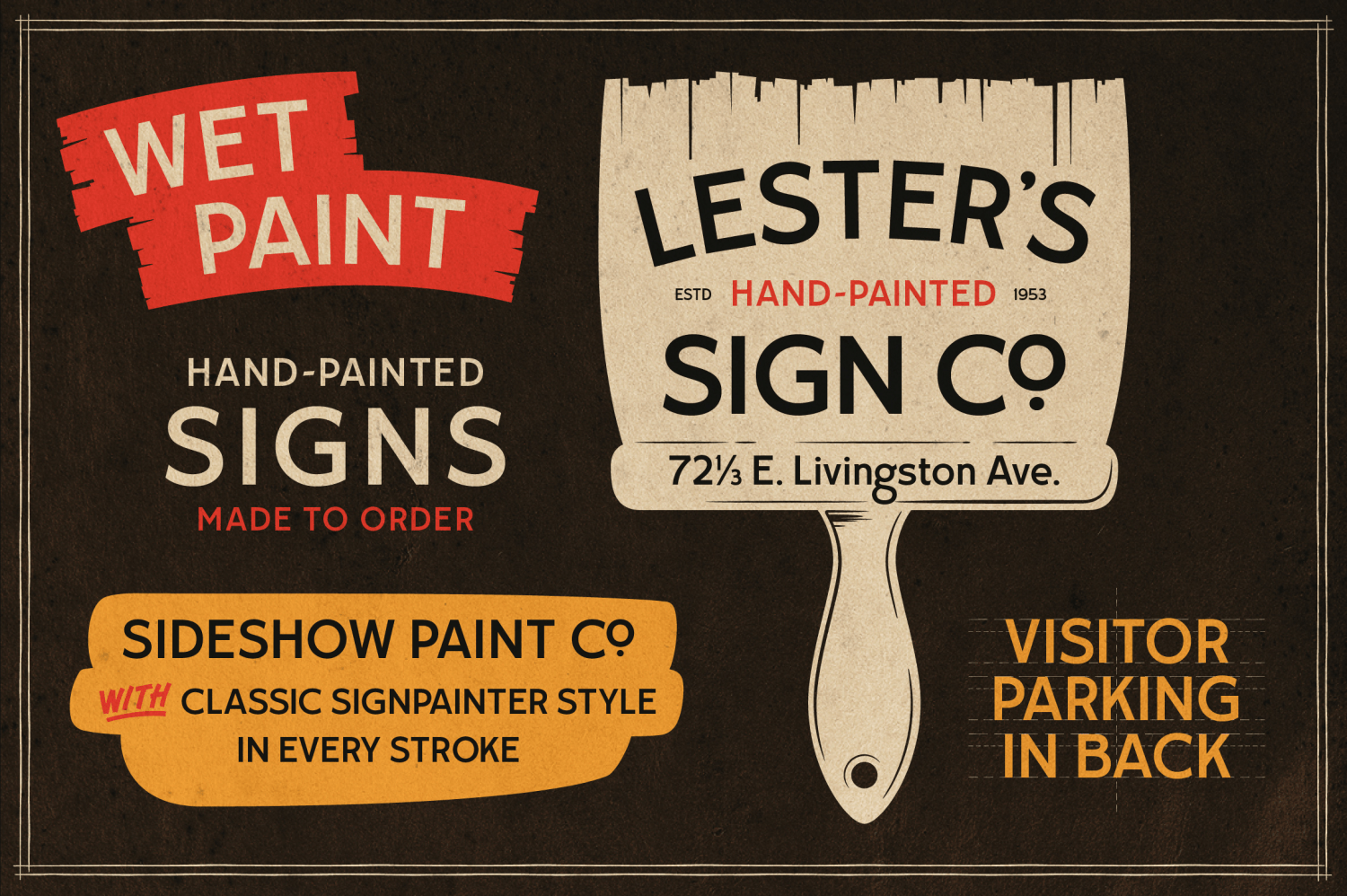 Sideshow Font Poster #10