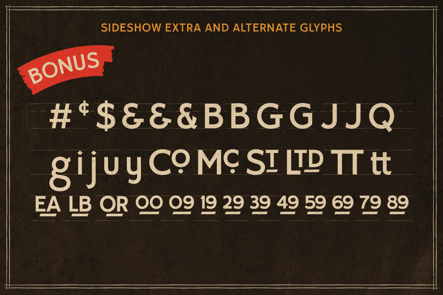 Sideshow Font Poster #4