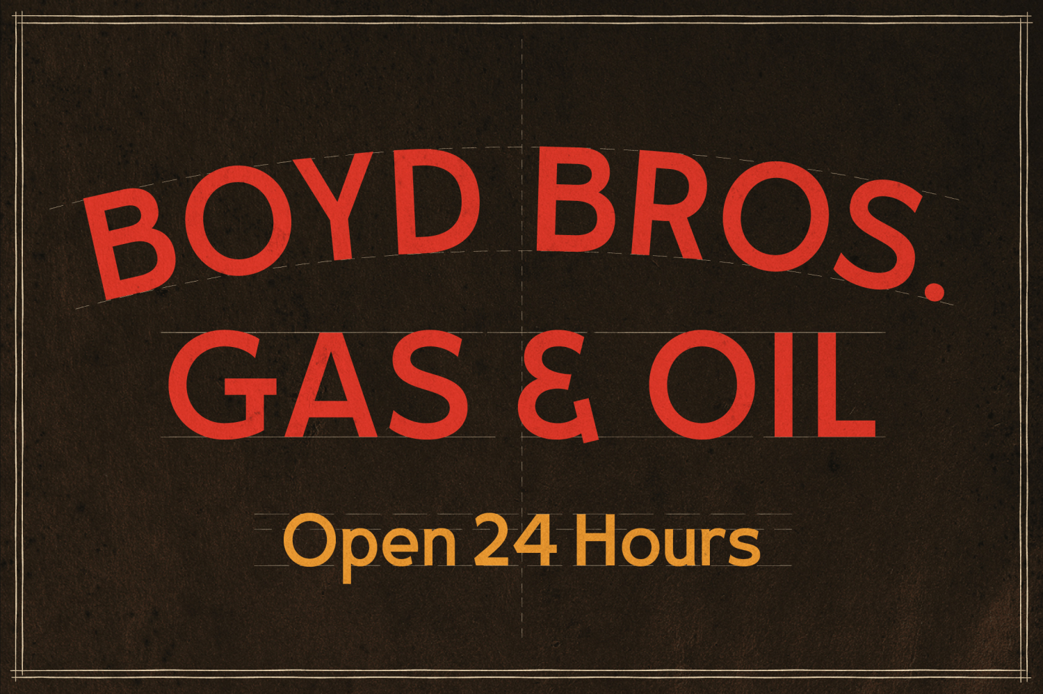 Sideshow Font Poster #9