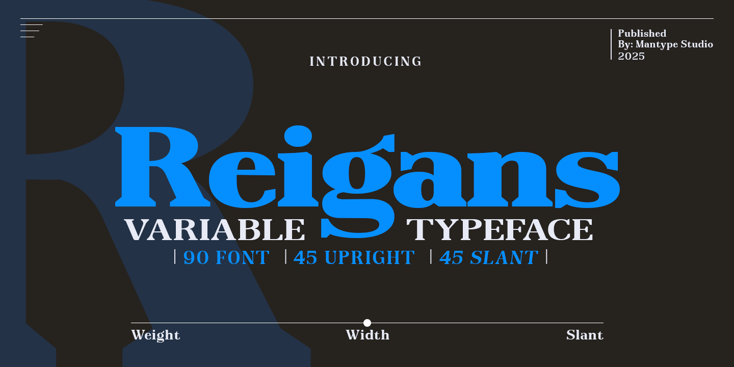 Reigans Font Poster